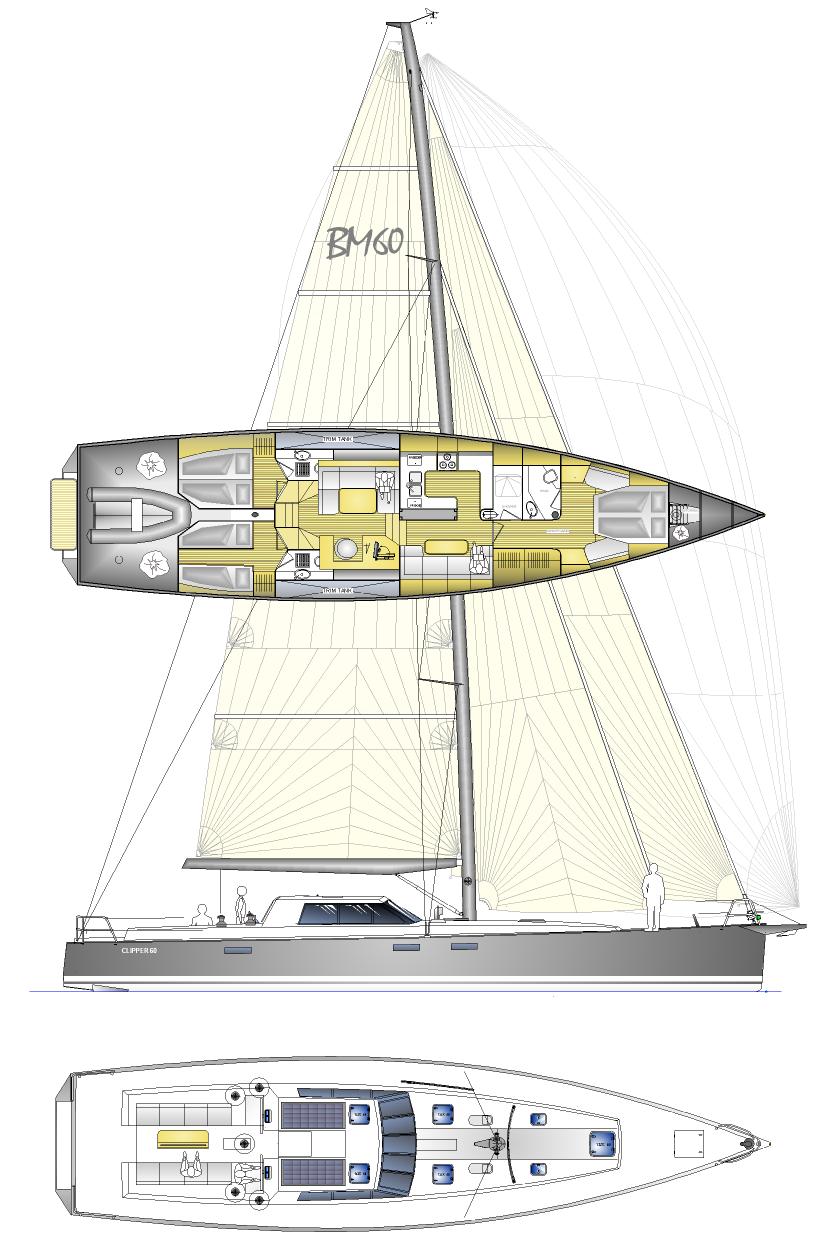 BM60 clipper slup